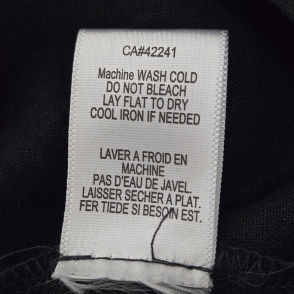 YF&B Maxi Black Dress Small Crochet Details Linen Caftan NWT Emo Whimsical Fairy - Picture 16 of 16